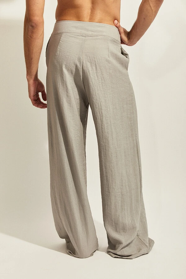 Calça Horizonte Maré em Viscose Rústica