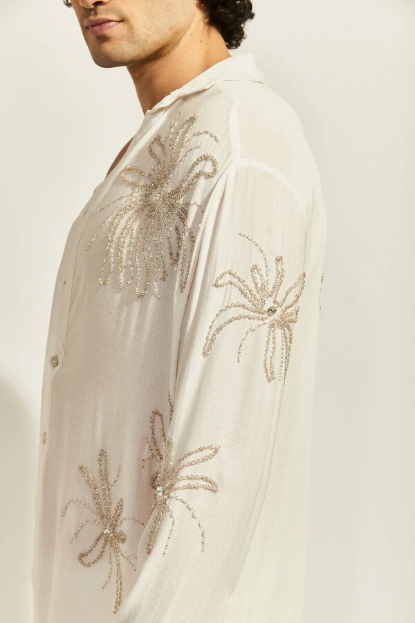 Camisa Floramar Maré Bordada