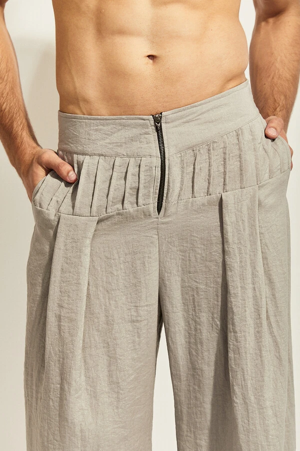 Calça Horizonte Maré em Viscose Rústica