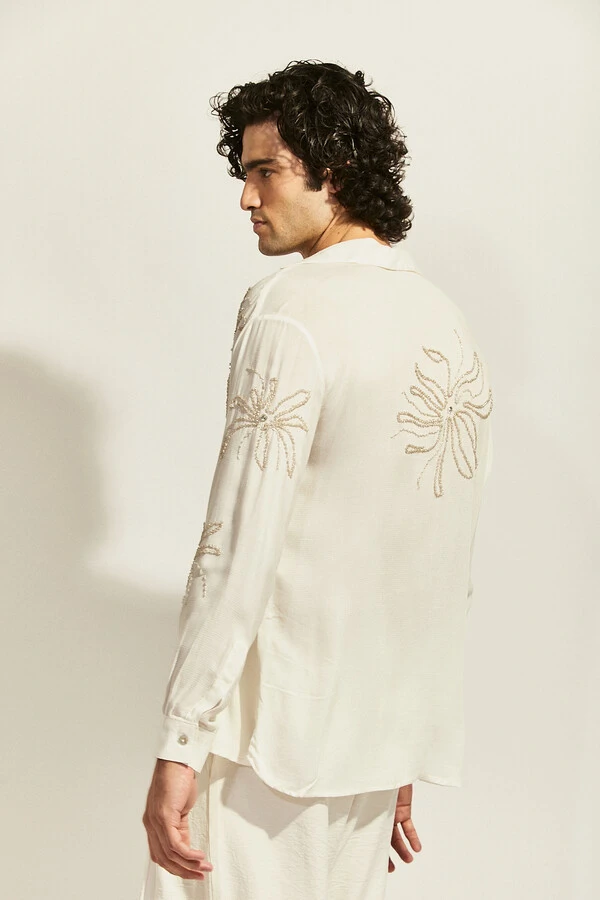 Camisa Floramar Maré Bordada