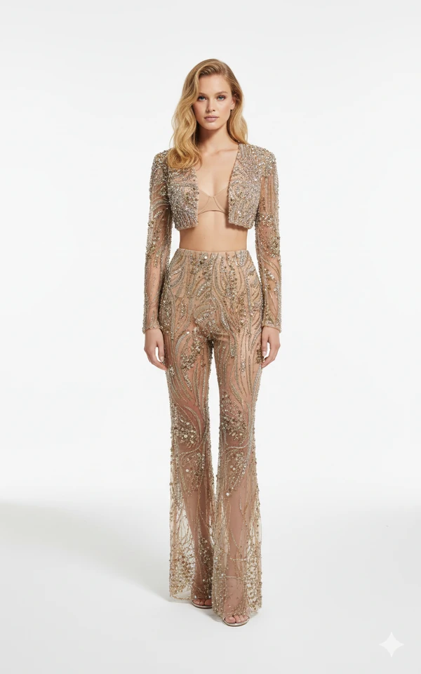 Blazer Cropped Elysia Crystals