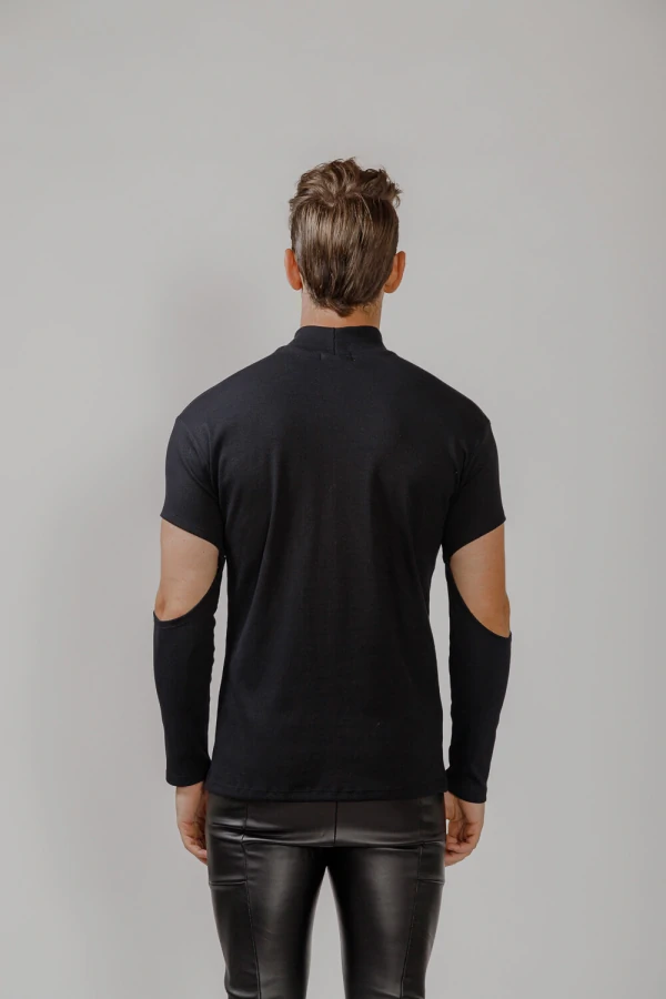 Camiseta em Ribana com Abertura