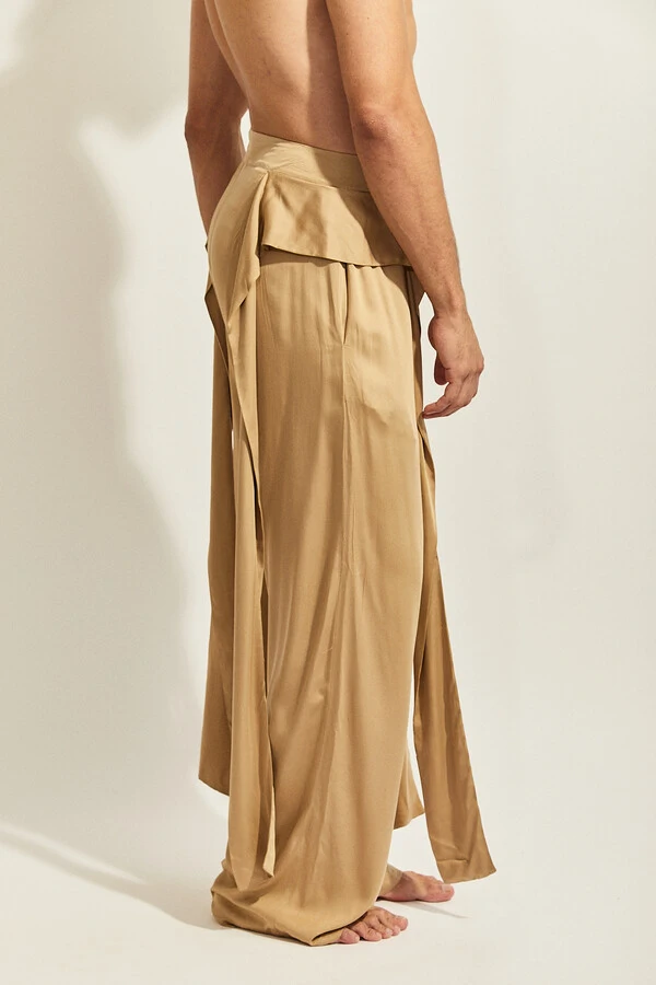 Calça Vertente Maré em Viscose Acetinada