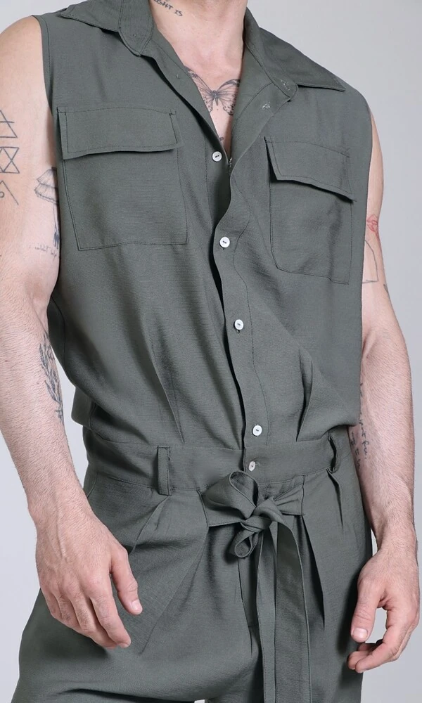 Macacão Utilitário Verde Oliva