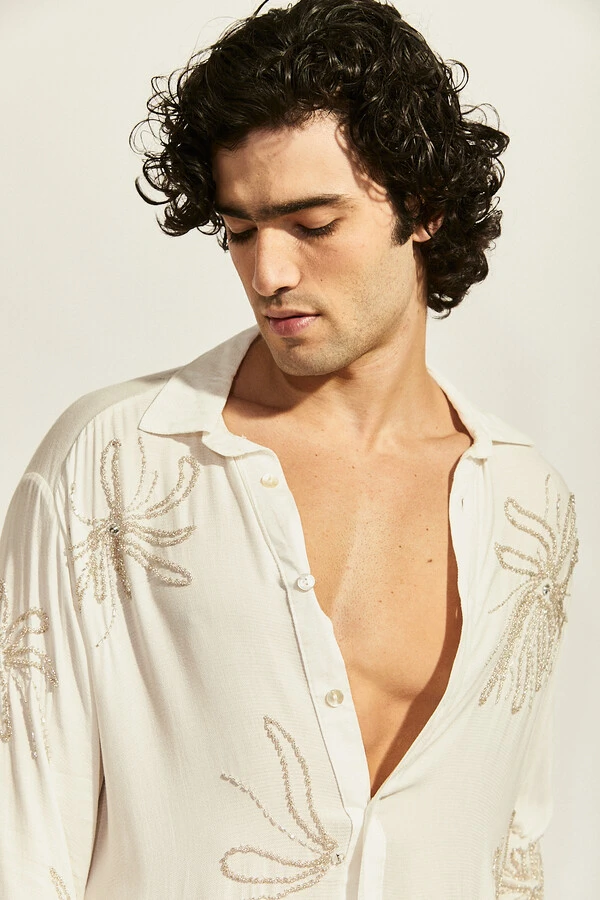 Camisa Floramar Maré Bordada