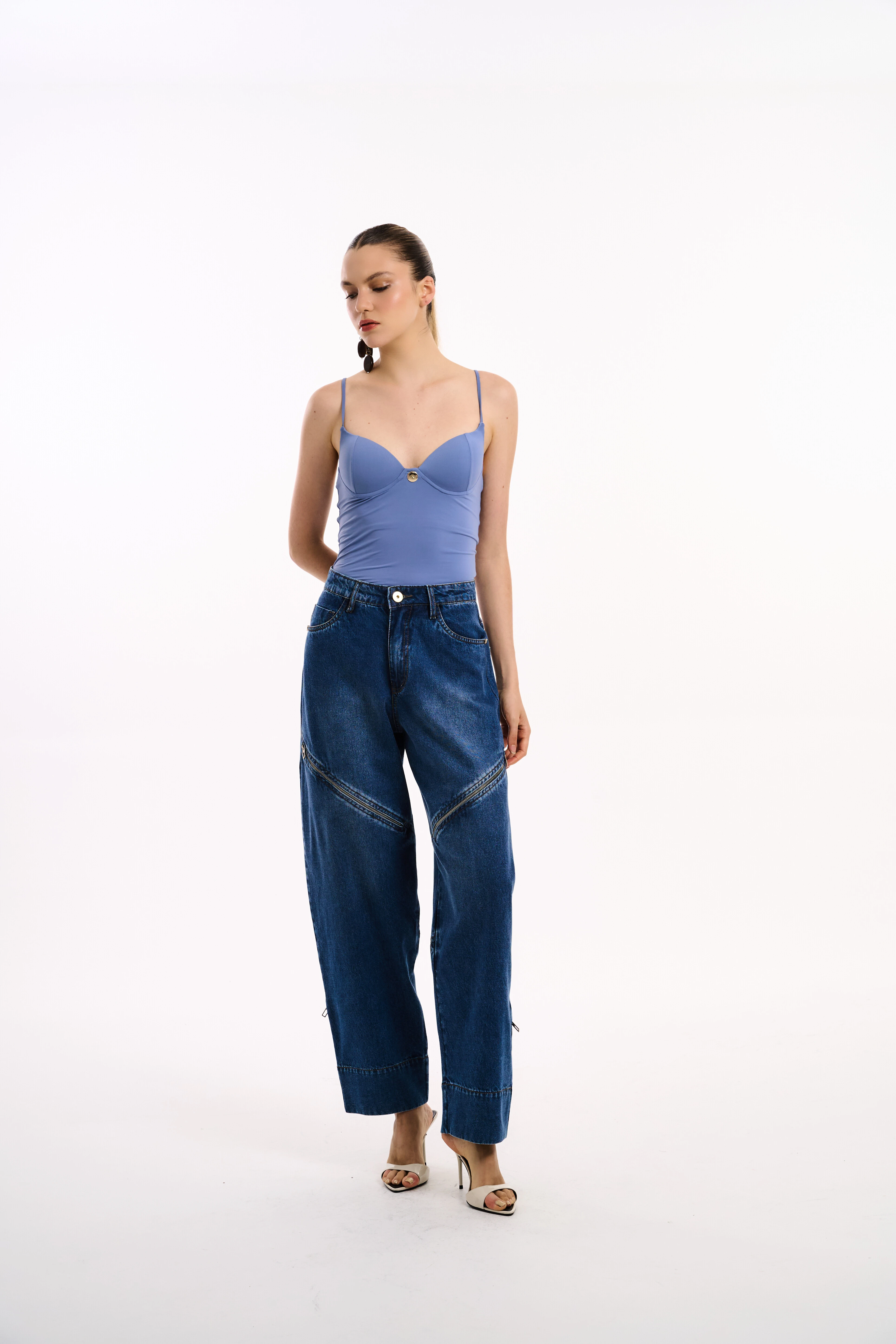 Foto Calça Jeans Detalhe Ziper