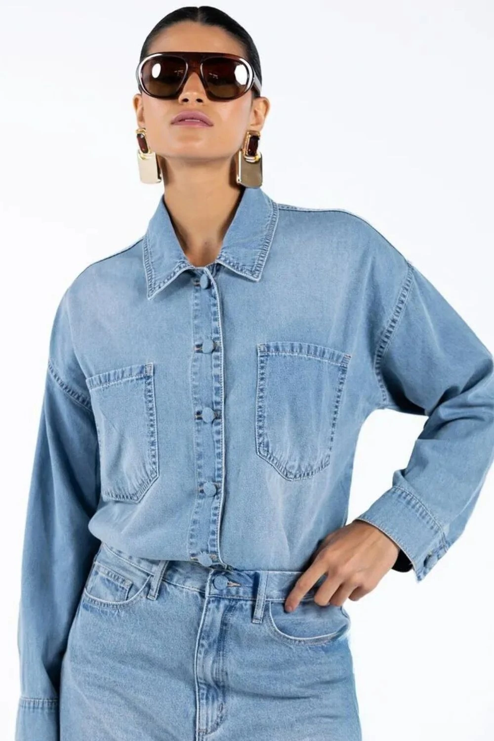 FotoCamisa Jeans Oversized