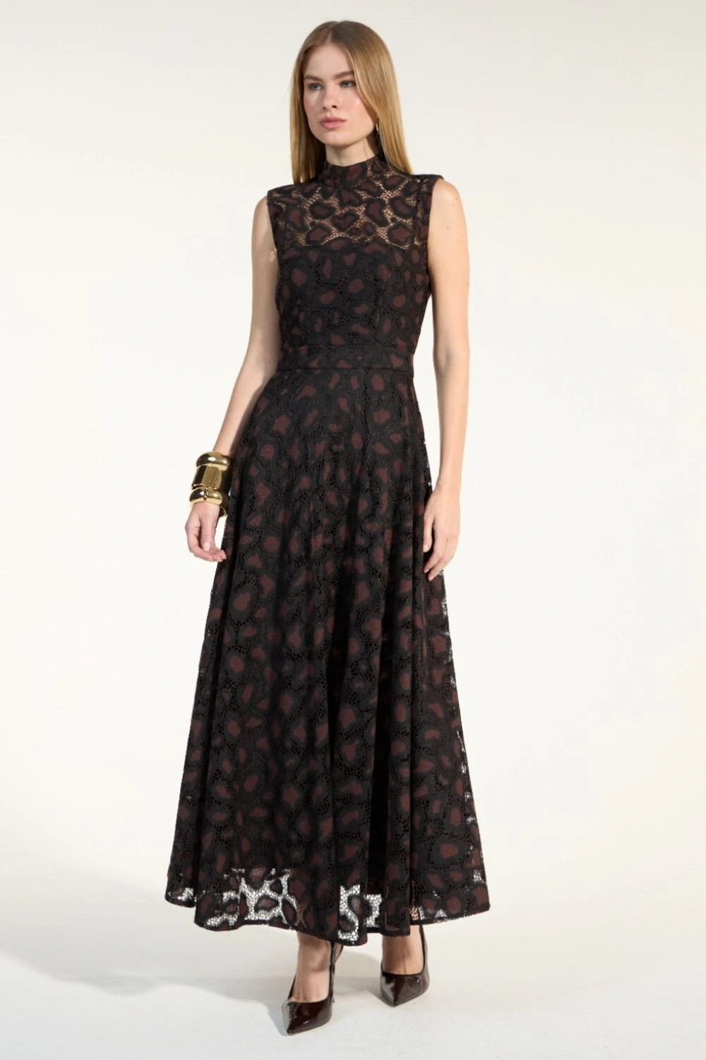 FotoVestido Gode Renda Leopardo