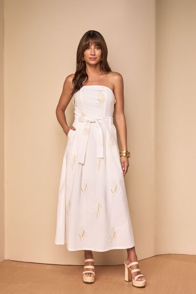 Foto Vestido Midi Bordado