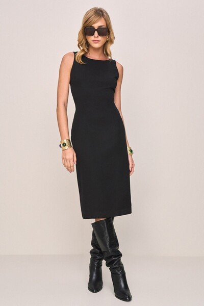 Foto Vestido Midi Collor