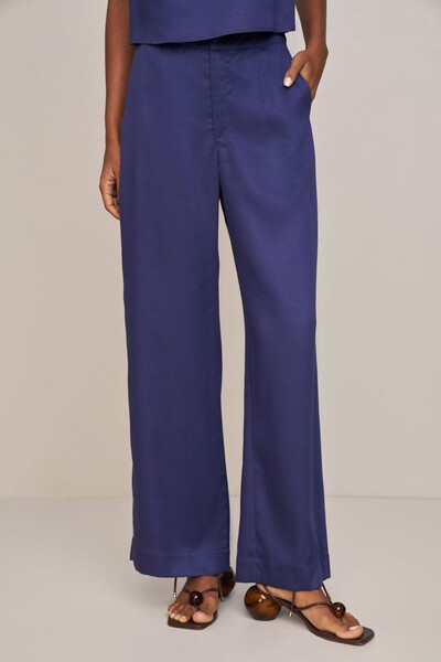 Foto Calça Pantalona Detalhe Pence