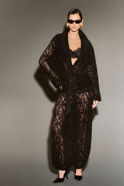 Foto Calça Renda Aveludada