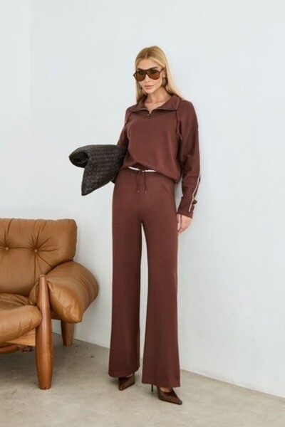 Foto Conjunto Tricô Blusa Zíper