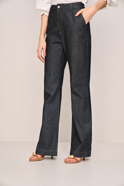 FotoCalça Wide Leg Jeans Intense