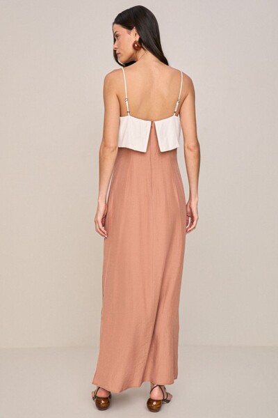 Foto Vestido Long Midi Bicolor