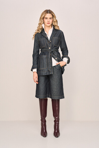 Foto Jaqueta Alongada Jeans Intense