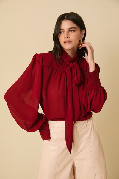 Foto Bata Laço Chiff