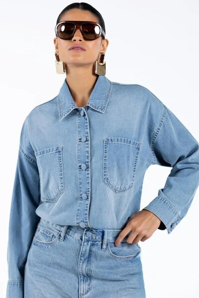 Foto Camisa Jeans Oversized