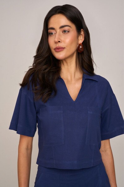 Foto Camisa Cropped Recortes