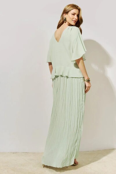 FotoVestido Longo Babados Tarquinado