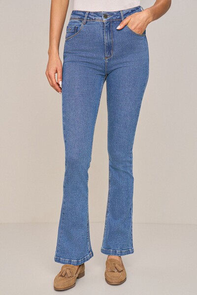 Foto Calça Skinny Flare cintura Alta
