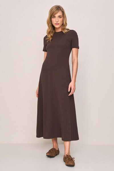 Foto Vestido Midi Manga