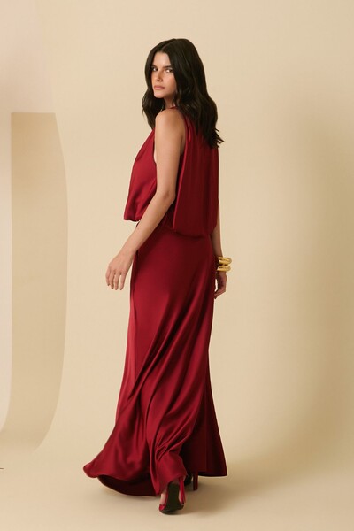 FotoConjunto Blusa Balonê e Saia Longa