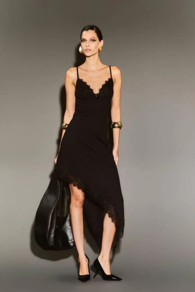 Foto Vestido Canelado Bojo Renda