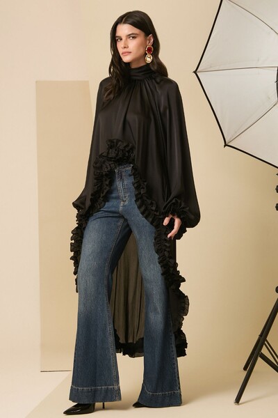 Foto Bata Longa Mullet Babados