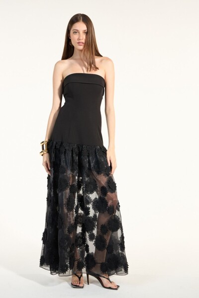 Foto Vestido Organza 3D