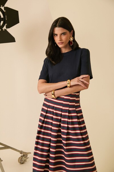 FotoSaia Longa Listras Pregas