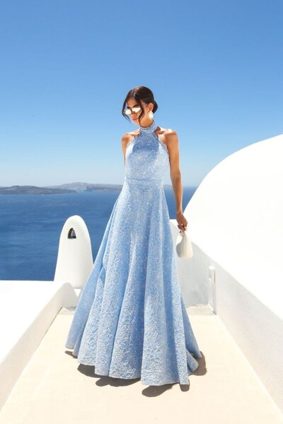 Foto Vestido Longo Laise Gola Evasê