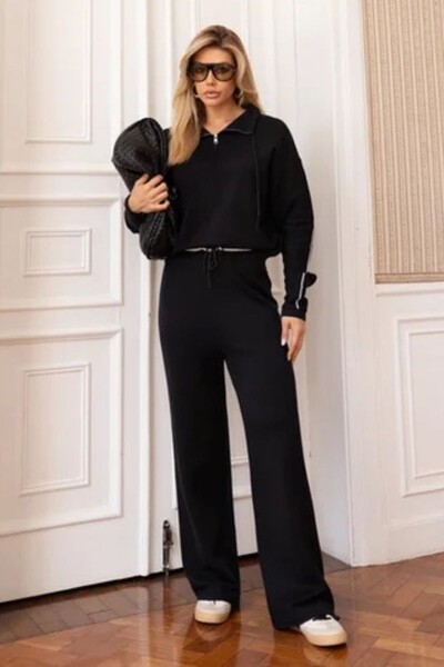 Foto Conjunto Tricô Blusa Zíper