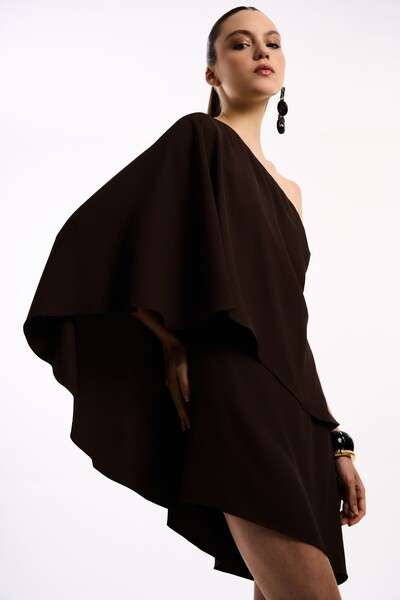 Foto Vestido Curto Ombro Jabour