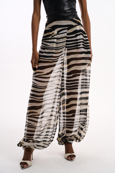 Foto Calça Organza Tigre