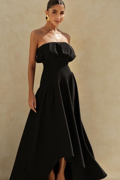 FotoVestido Midi Saia Assimétrica