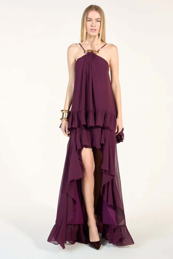 Vestido Chiffon Camadas