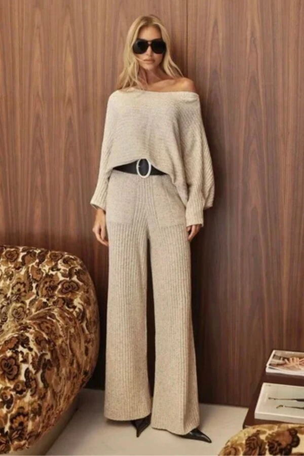 Conjunto Tricô Manga Morcego