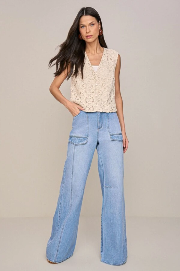 Calça Super Wide Leg