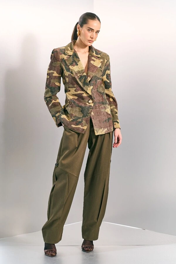 Blazer Box Camuflado Aplicação