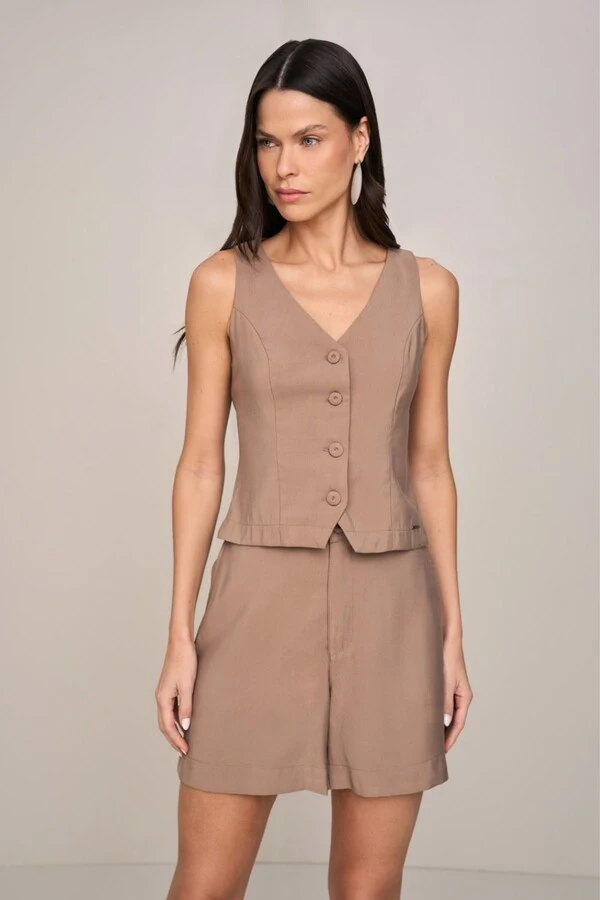 Blusa Alfaiataria Colete