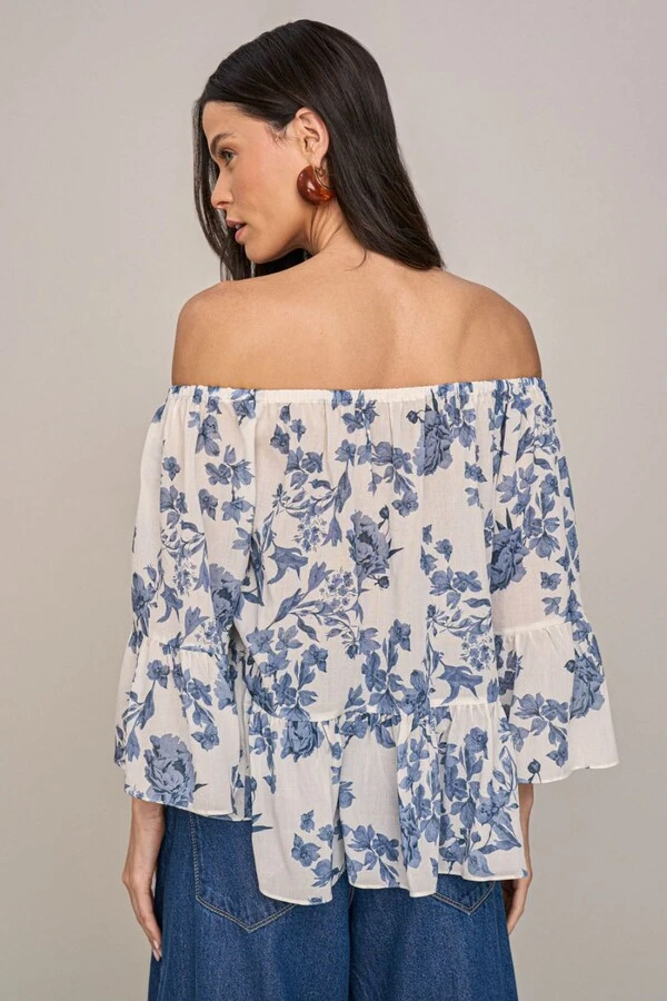 Blusa Manga 7/8 Ombro a Ombro