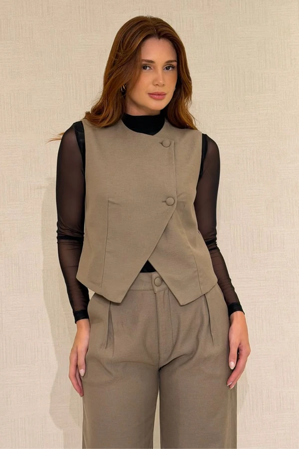 Colete Alfaiataria Lycra Collor