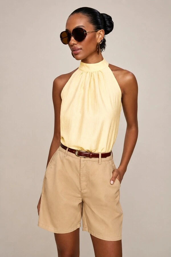 Blusa Cavada Detalhe Amarração