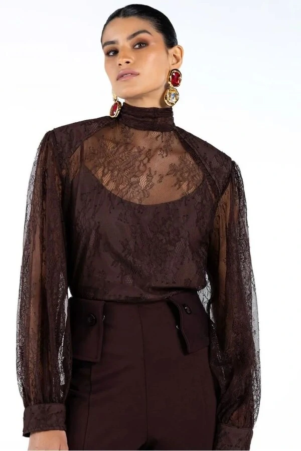 Calça Malha Detalhe Botões