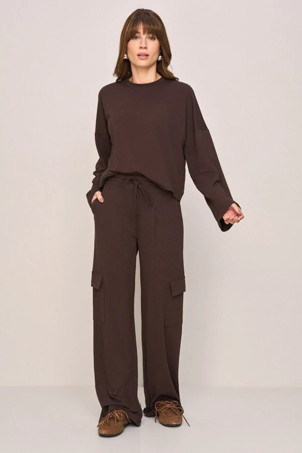 Calça Reta Relax Bolso