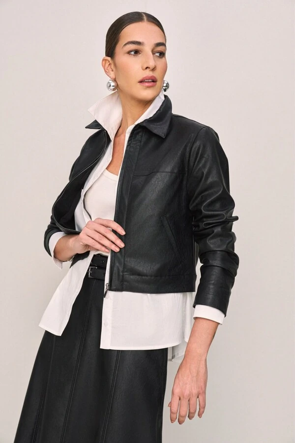 Jaqueta Manga Longa Collor