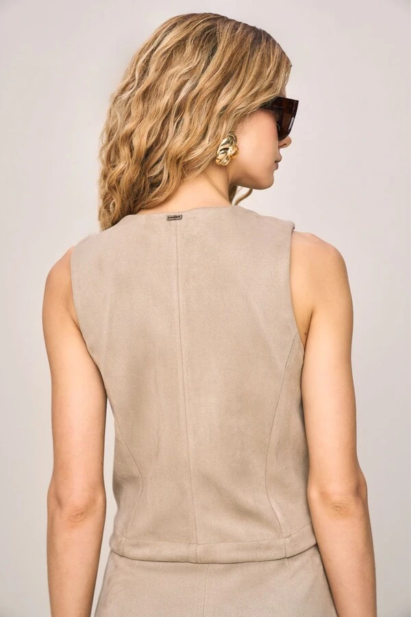 Colete Alfaiataria Suede