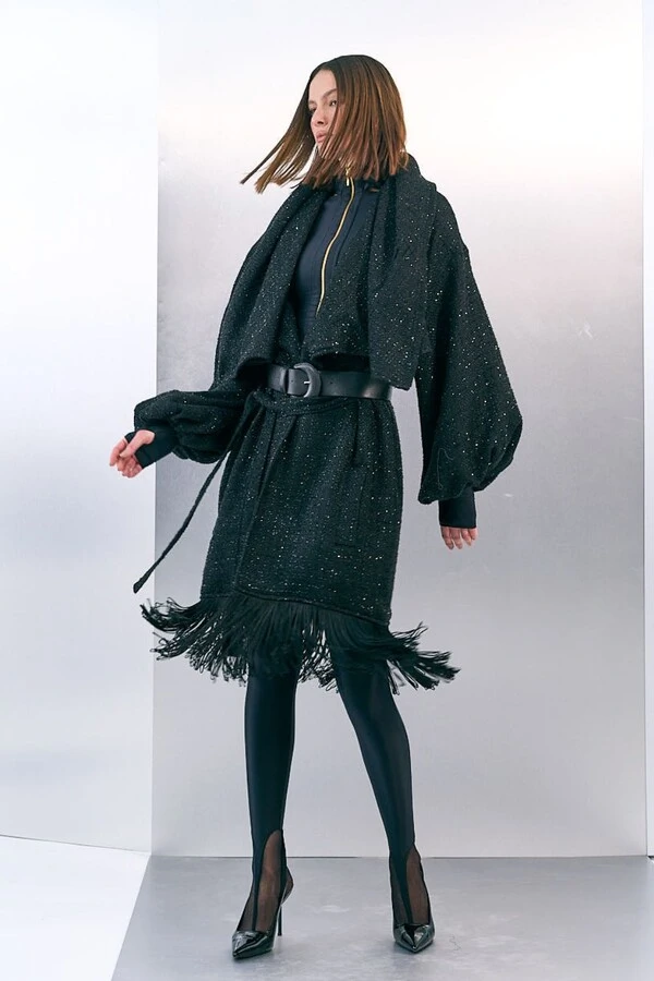 Maxi Pool Tweed Oversized