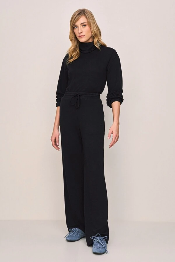 Calça Reta Relax Tricot